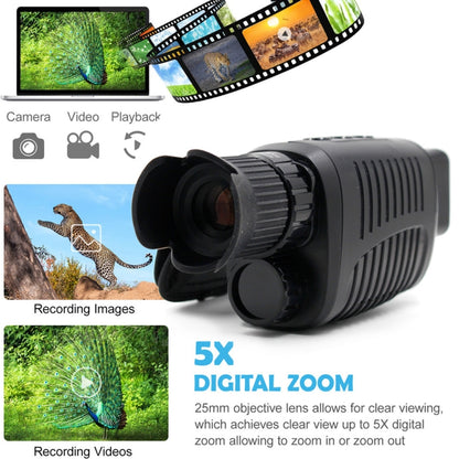 Video Pictures 5X HD 1080P Digital Night Visual Instrument Infrared Single Tube Binoculars+32G Memory+4 in 1 Reader - Monocular Binoculars by buy2fix | Online Shopping UK | buy2fix