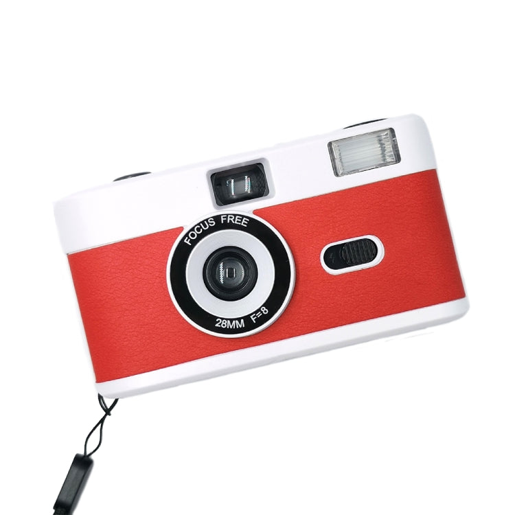 R2-FILM Retro Manual Reusable Film Camera for Children without Film(White+Red) - Consumer Electronics by buy2fix | Online Shopping UK | buy2fix