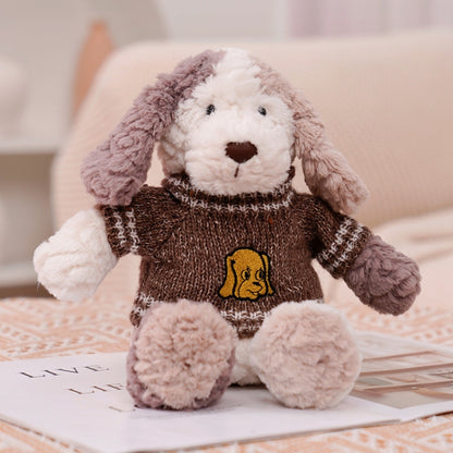 Cute Dressing Teddy Plush Toys Decorative Gift Plush Doll, Color: Coffee Sweater - Soft Toys by buy2fix | Online Shopping UK | buy2fix