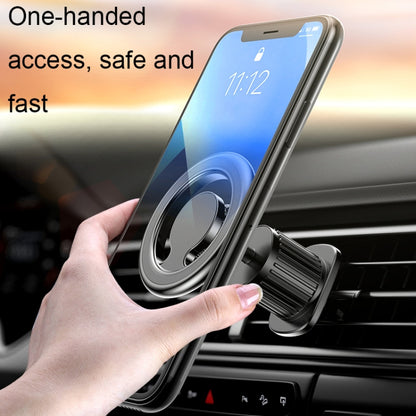 D19 Car Magnetic Mobile Phone Holder Rotatable Metal Navigation Bracket, Spec: Sticker (Silver) - In Car by buy2fix | Online Shopping UK | buy2fix