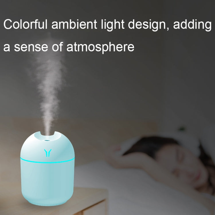 USB Mini Desktop Colorful Night Light Car Humidifier, Spec: 250ml (Y-Pink) - Air Purifiers & Accessories by buy2fix | Online Shopping UK | buy2fix