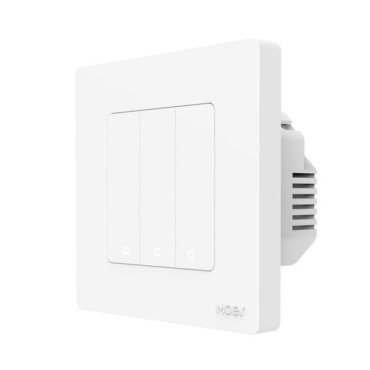 Tuya ZigBee Smart Single-fire Zero-fire Sharing Timing Voice Wall Switch EU Plug, Style: 3  Ways (White) - Consumer Electronics by buy2fix | Online Shopping UK | buy2fix