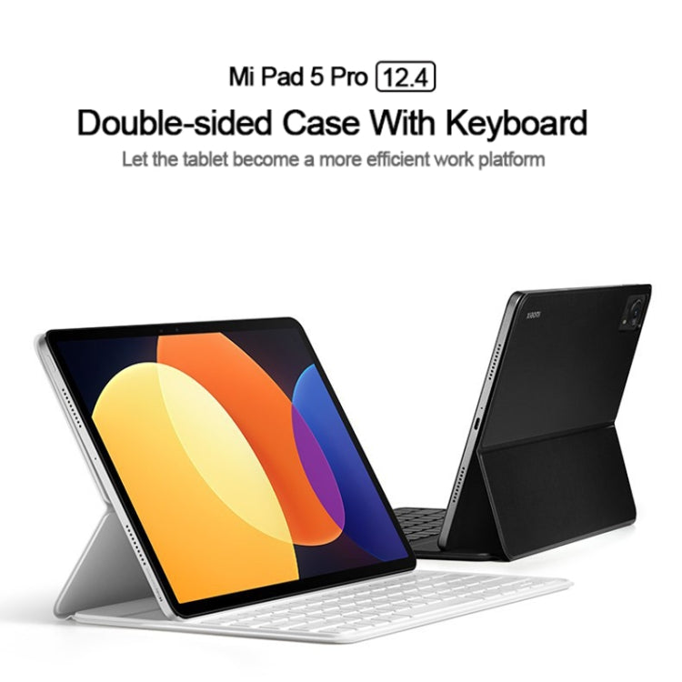 Original Xiaomi Pad 5 Pro 12.4 Keyboard Double Sided Tablet Protective Case(Black) - Others Keyboard by Xiaomi | Online Shopping UK | buy2fix