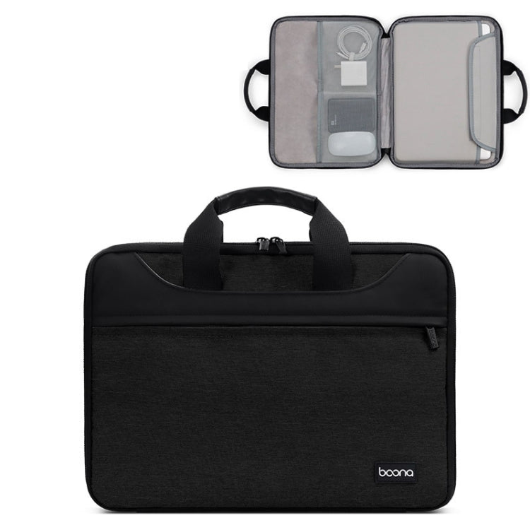 Baona BN-I003 Oxford Cloth Full Open Portable Waterproof Laptop Bag, Size: 13/13.3 inches(Black) - 13.3 inch by Baona | Online Shopping UK | buy2fix