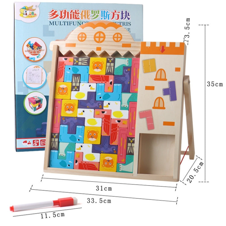 Children Multifunctional Block Puzzle Stacking Building Blocks Board Game Toys - Early Education Toys by buy2fix | Online Shopping UK | buy2fix