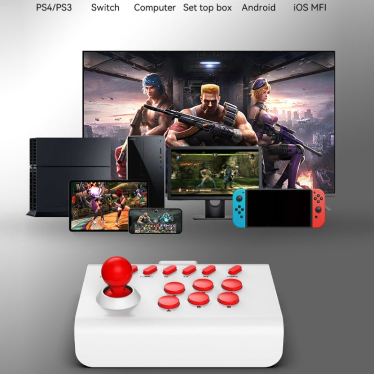 Y01 Bluetooth Wireless 2.4G Joystick Gamepad(White Black) - Pocket Console by buy2fix | Online Shopping UK | buy2fix