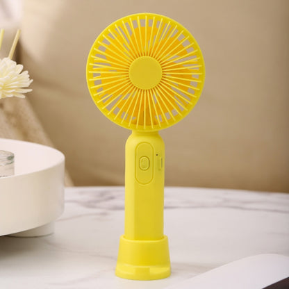 M9 Handheld Mini Fan Outdoor USB Charging Desktop Fan 2500mAh(Yellow) - Consumer Electronics by buy2fix | Online Shopping UK | buy2fix