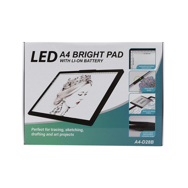 A4-D28B Rechargeable Copy Desk Drawing Board, Specification: With Charging Line+US Plug Adapter - Consumer Electronics by buy2fix | Online Shopping UK | buy2fix