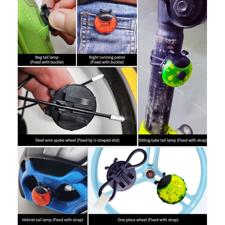 Ladybug Wheel Light Children Balance Bike Bicycle Hub Light, Color: Smart Green - Decorative Lights by buy2fix | Online Shopping UK | buy2fix