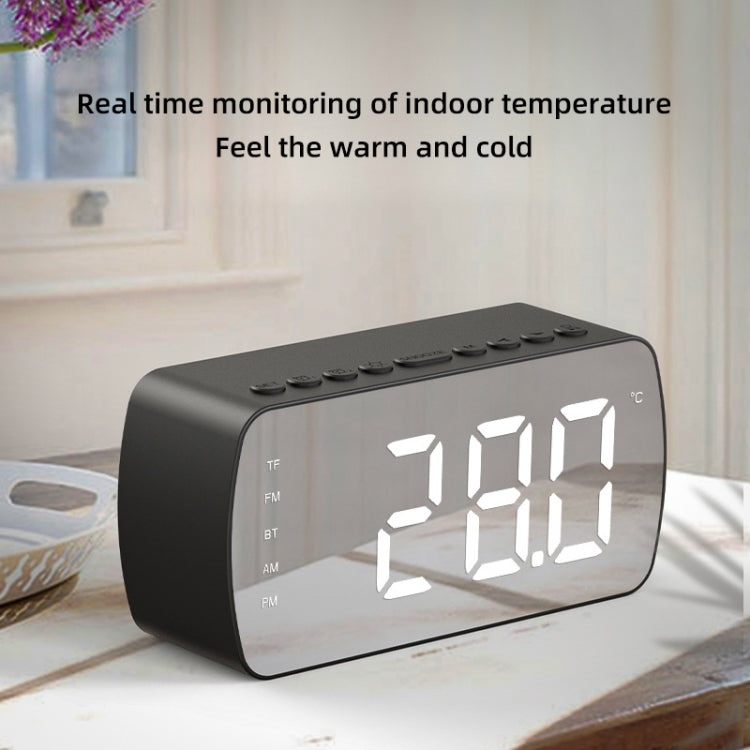 Q5 Outdoor Portable Card Bluetooth Speaker Small Clock Radio, Color: Black 1400mAh - Mini Speaker by buy2fix | Online Shopping UK | buy2fix