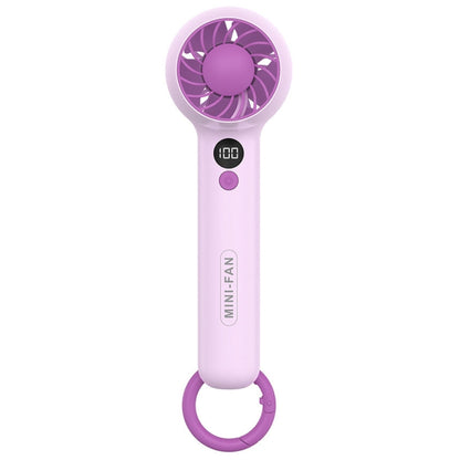 F2302 Handheld Portable Mini USB Office Student Fan with Hook(Purple) - Electric Fans by buy2fix | Online Shopping UK | buy2fix