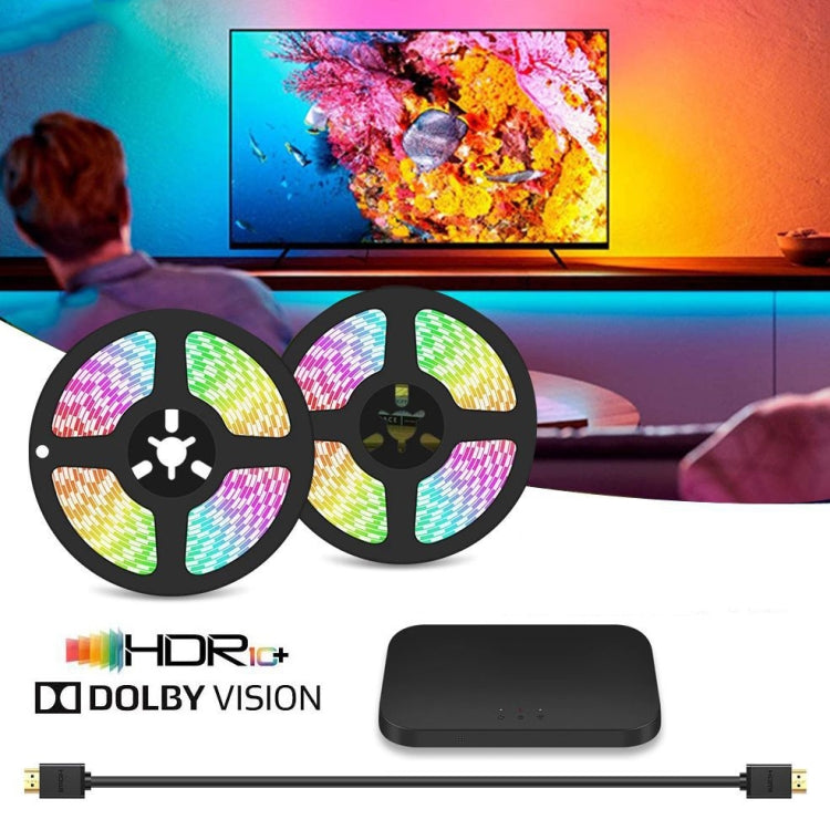 HDMI 2.0-PRO Smart Ambient TV Led Backlight Led Strip Lights Kit Work With TUYA APP Alexa Voice Google Assistant 2 x 3m(US Plug) - Casing Waterproof Light by buy2fix | Online Shopping UK | buy2fix