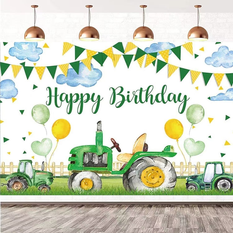 180x240cm  Farm Tractor Photography Backdrop Cloth Birthday Party Decoration Supplies -  by buy2fix | Online Shopping UK | buy2fix