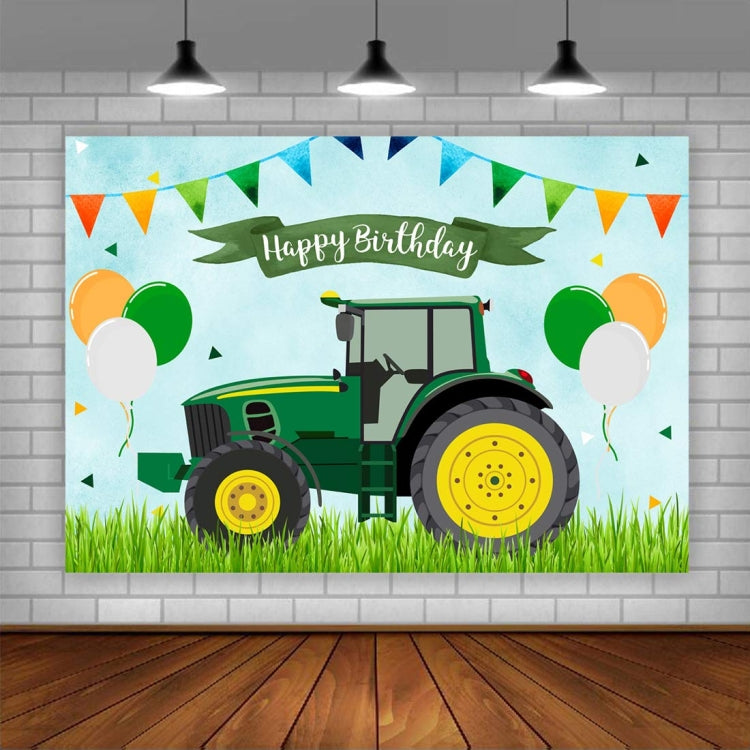 180x180cm Tractor Theme Birthday Backdrop Boy Farm Happy Birthday Background Party Decorations -  by buy2fix | Online Shopping UK | buy2fix