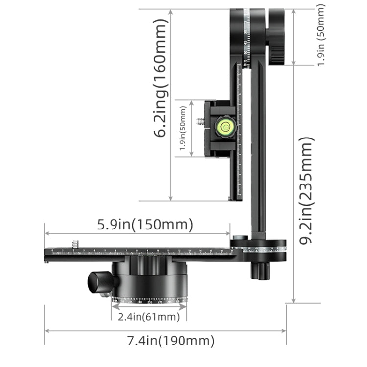 BEXIN  GH-720A Tripod Head  720 Degree Rotating Panorama Head - Tripod Heads by BEXIN | Online Shopping UK | buy2fix