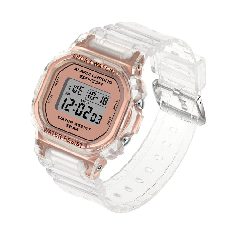 SANDA 2009 Multifunctional Sports Waterproof Calendar Watch(Rose Gold) - Sport Watches by SANDA | Online Shopping UK | buy2fix