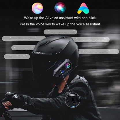 KUQIBAO K11 Motorcycle Helmet Waterproof Subwoofer Bluetooth Headphones(Hard Microphone) - Motorcycle Walkie Talkie by KUQIBAO | Online Shopping UK | buy2fix