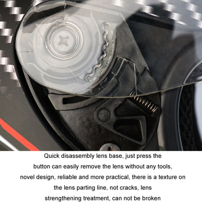 KUQIBAO Motorcycle Smart Bluetooth Sun Protection Double Lens Safety Helmet, Size: XL(Matte Black Phantom Fiber+Gray Rear Spoiler) - Helmets by KUQIBAO | Online Shopping UK | buy2fix