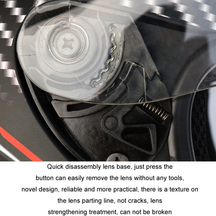 KUQIBAO Motorcycle Bluetooth Headset Double Lens Helmet With Braid, Size: M(Bright Black) - Helmets by KUQIBAO | Online Shopping UK | buy2fix