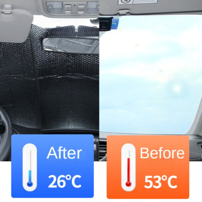 140x75cm Car Front Windshield Sun Protection Heat Insulation Foldable Sunshade - Window Foils & Solar Protection by buy2fix | Online Shopping UK | buy2fix