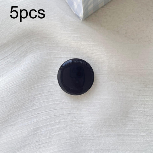 5pcs Solid Color Drop Glue Airbag Bracket Mobile Phone Ring Buckle(Black) - Ring Holder by buy2fix | Online Shopping UK | buy2fix