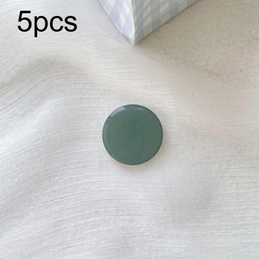 5pcs Solid Color Drop Glue Airbag Bracket Mobile Phone Ring Buckle(Dark Night Green) - Ring Holder by buy2fix | Online Shopping UK | buy2fix