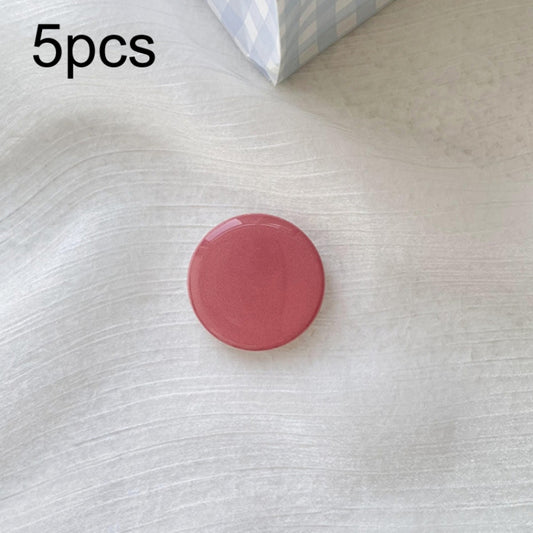 5pcs Solid Color Drop Glue Airbag Bracket Mobile Phone Ring Buckle(Coral Color) - Ring Holder by buy2fix | Online Shopping UK | buy2fix