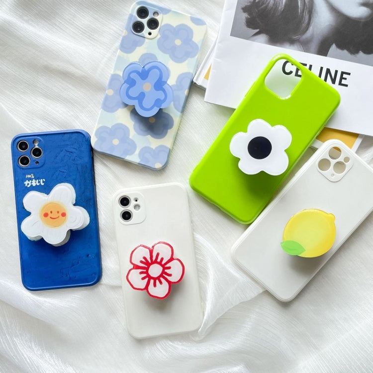 5pcs Sunflower Drip Glue Airbag Mobile Phone Holder(M108 Blue Pattern Multi-Blue Flower) - Ring Holder by buy2fix | Online Shopping UK | buy2fix