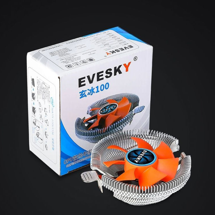 EVESKY  Desktop Computer CPU Fan 1155 775 AMD Universal Mute Down Pressure CPU Radiator - Fan Cooling by EVESKY | Online Shopping UK | buy2fix