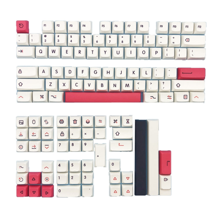 Planet 126 Keys Sublimation Mechanical Keyboard PBT Keycaps - Silicone / Sticker by buy2fix | Online Shopping UK | buy2fix