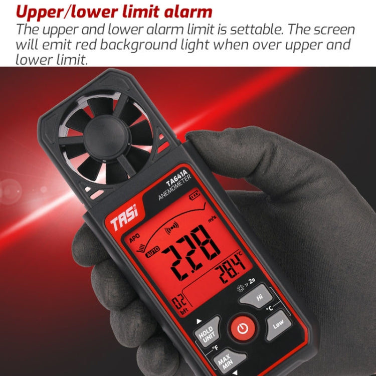 TASI TA641B High Precision Wind Speed Instrument Wind Volume Tester Handheld Wind Speed Meter - Tachometers & Anemometer by TASI | Online Shopping UK | buy2fix