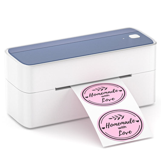 Phomemo PM241-BT Bluetooth Address Label Printer Thermal Shipping Package Label Maker, Size: US(White Purple) - Printer by Phomemo | Online Shopping UK | buy2fix