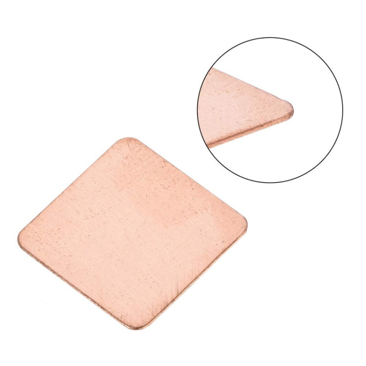 20pcs Laptop Cooling Copper Heat Sink Thermal Conductive Tabs Cell Phone Computer Graphics Card Heat Sinks 15x15x0.4mm - Others by buy2fix | Online Shopping UK | buy2fix