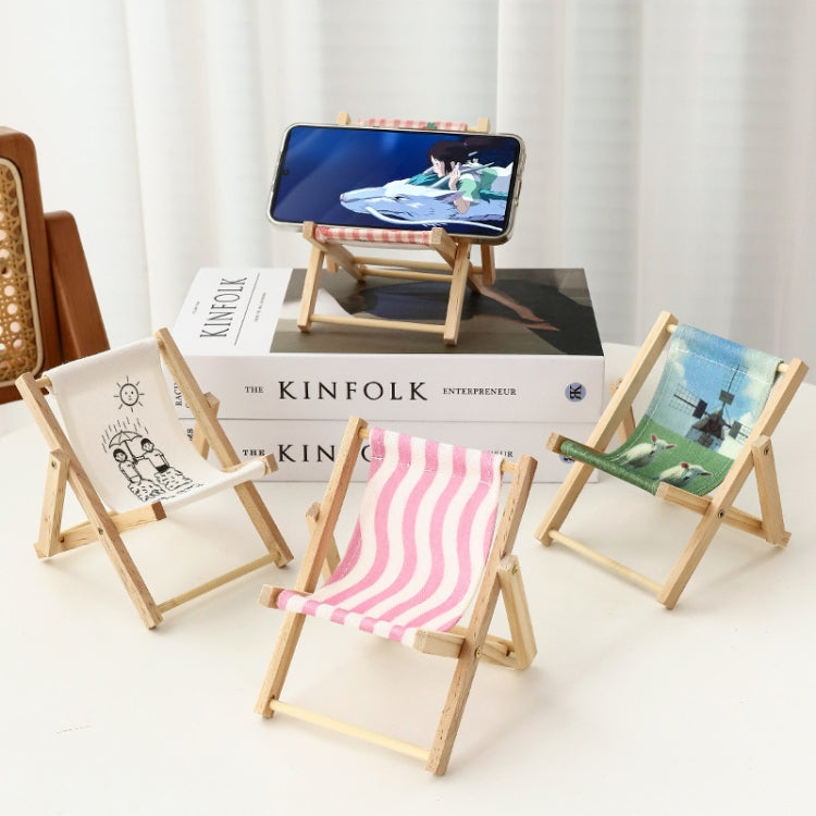 Wooden Craft Mini Desktop Ornament Photography Toys Beach Chair Phone Holder, Style: G - Wooden Props by buy2fix | Online Shopping UK | buy2fix