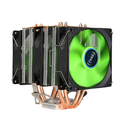 EVESKY 600 Desktop Computer 4 Copper Tube Mute CPU Cooling Fan, Color: No Light Three Fans - Fan Cooling by EVESKY | Online Shopping UK | buy2fix