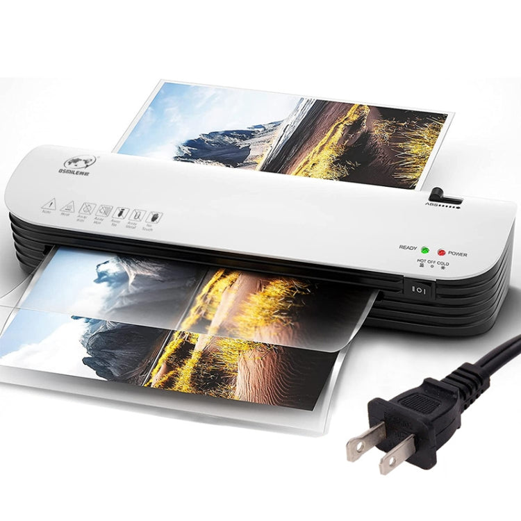 Osmile SL299 A4 Laminator Cold Hot Lamination Photo File Laminating Machine(US Plug) - Photo Film Covering Machine by Osmile | Online Shopping UK | buy2fix