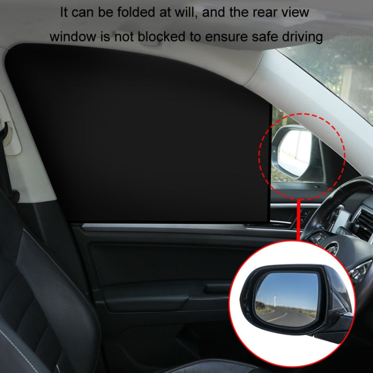 Heat-insulating Opaque Vinyl Coated Magnetic Car Curtains, Style: Titanium Silver Principal Driver - Window Foils & Solar Protection by buy2fix | Online Shopping UK | buy2fix