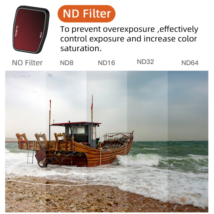 For DJI Air 3 RCSTQ Multi-Layer Coating Waterproof  Filter, Spec: ND-PL8 - Lens Filter by RCSTQ | Online Shopping UK | buy2fix