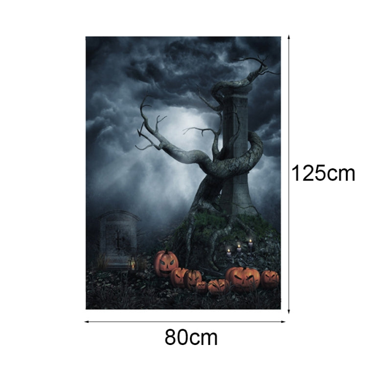 1.25x0.8m Holiday Party Photography Background Halloween Decoration Hanging Cloth, Style: WS-178 - Cartoon by buy2fix | Online Shopping UK | buy2fix