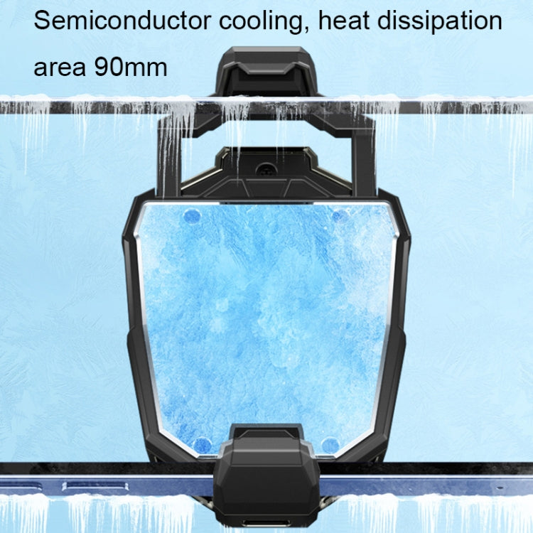 X20 Semiconductor Mobile Phone Radiator LED Light Mini Phone Cooling Fan, Color: Frosted Black - Cooling Fan Radiator by buy2fix | Online Shopping UK | buy2fix