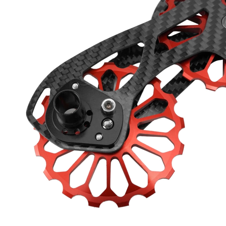 Carbon Fiber Guide Wheel For Road Bike Bicycle Bearing Rear Derailleur Guide Wheel Parts, Model Number: SD4 Red - Guide wheels by BIKERSAY | Online Shopping UK | buy2fix