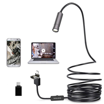 Teslong NTC125 5M 3 In 1 USB Phone Borescope For Auto Repair 500W Pixel Auto Focus -  by Teslong | Online Shopping UK | buy2fix