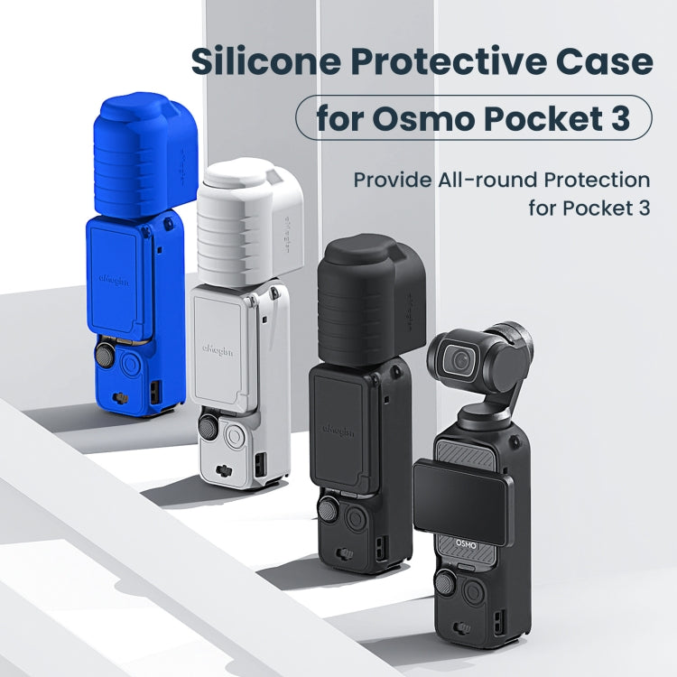 For DJI Osmo Pocket 3 AMagisn Silicone Protection Case Movement Camera Accessories, Style: 5 In 1 Black - Case & Bags by aMagisn | Online Shopping UK | buy2fix