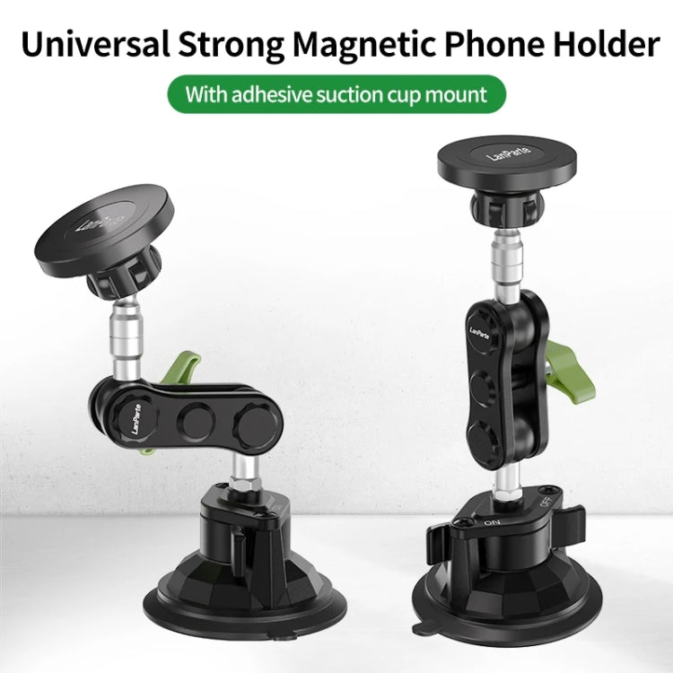 Lanparte Magnetic Car Phone Holder Adjustable Suction Cup Navigation Stand RBA-M01NLB - Car Holders by Lanparte | Online Shopping UK | buy2fix