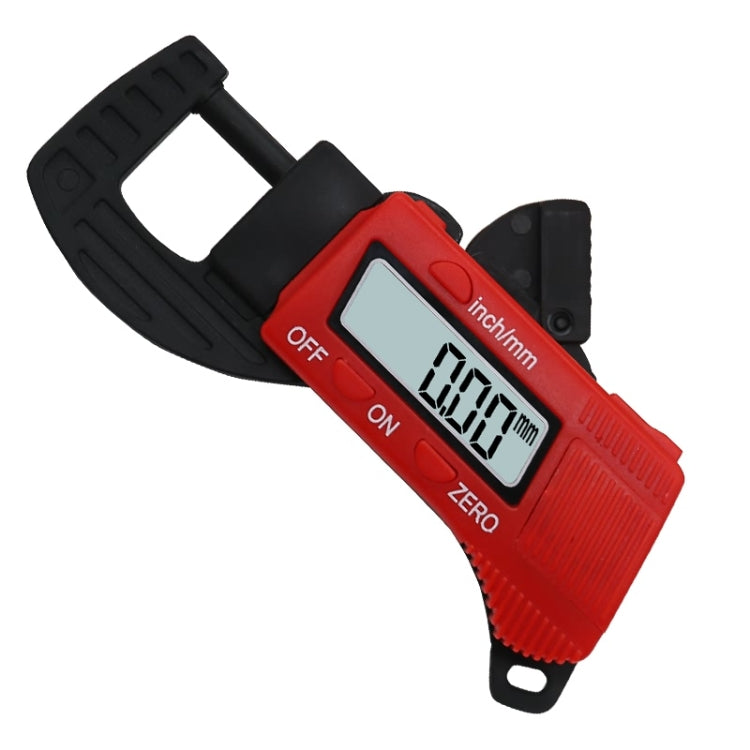 Plastic Electronic Digital Thickness Gauge Professional Construction Tools(Red) - Home & Garden by buy2fix | Online Shopping UK | buy2fix