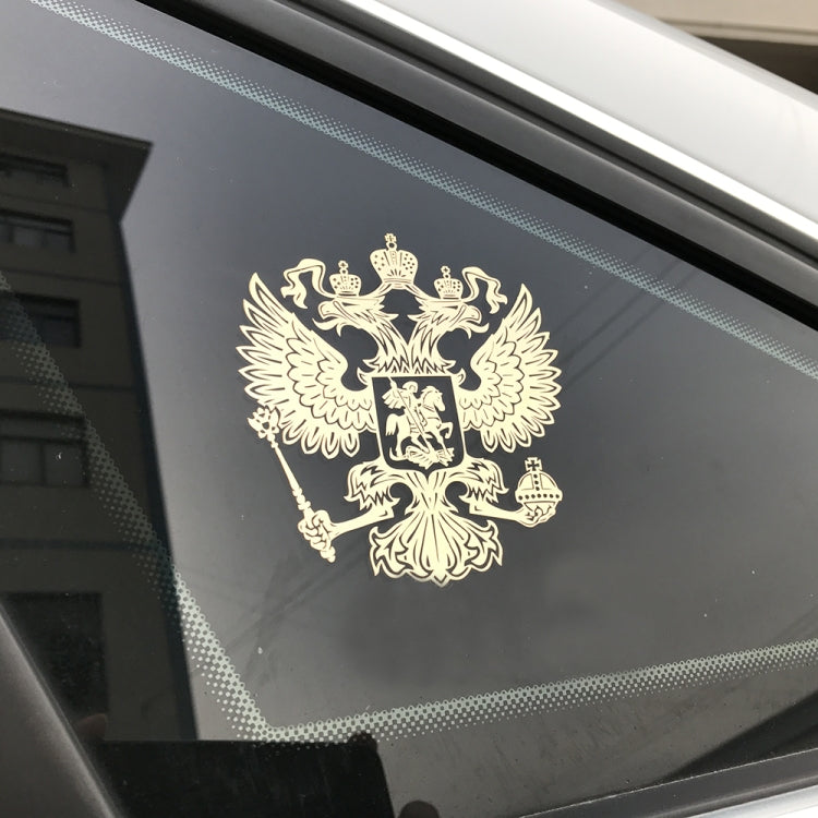 10 PCS PITREW Coat of Arms of Russia Emblem Nickel Metal Car Stickers Decals, Random Color - Decorative Sticker by buy2fix | Online Shopping UK | buy2fix