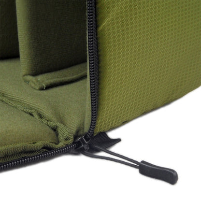 Water-resistant DSLR Padded insert Case Waterproof Zipper Removable Partition Camera Bags(Army Green) - Camera Accessories by buy2fix | Online Shopping UK | buy2fix