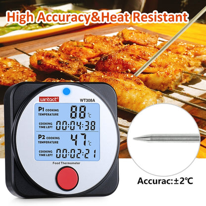 Wintact WT308A Smart Food Thermometer BT Meat Thermometer with Timer Alarm - Cooking Thermometers by Wintact | Online Shopping UK | buy2fix