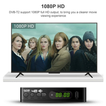 T15-T2 1080P Full HD DVB-TC/C Receiver Set-Top Box, EU Plug - Consumer Electronics by buy2fix | Online Shopping UK | buy2fix