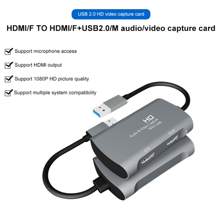 Z31 HDMI Female to HDMI Female + Audio + USB 2.0 Video Capture Box - Consumer Electronics by buy2fix | Online Shopping UK | buy2fix